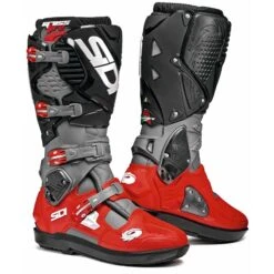 Stivali Moto Cross Enduro Sidi CROSSFIRE 3 SRS Grigio Rosso Nero