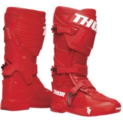 Stivali Moto Cross Enduro Thor Radial Rosso