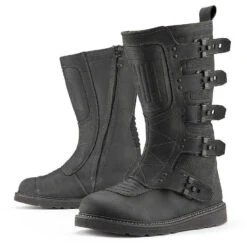 Stivali Moto Custom Icon ELSINORE2 CE Nero