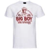 T-Shirt Berik 2.0 Bianca Big Boy Girocollo Stampa Rossa