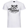 T-Shirt Berik 2.0 Bianca Pistons Girocollo Stampa Nera