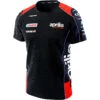 T-Shirt Casual Ixon TS1 APRILIA 23 Nero Rosso Neon